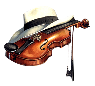 cappello con violino Gianni Renzi